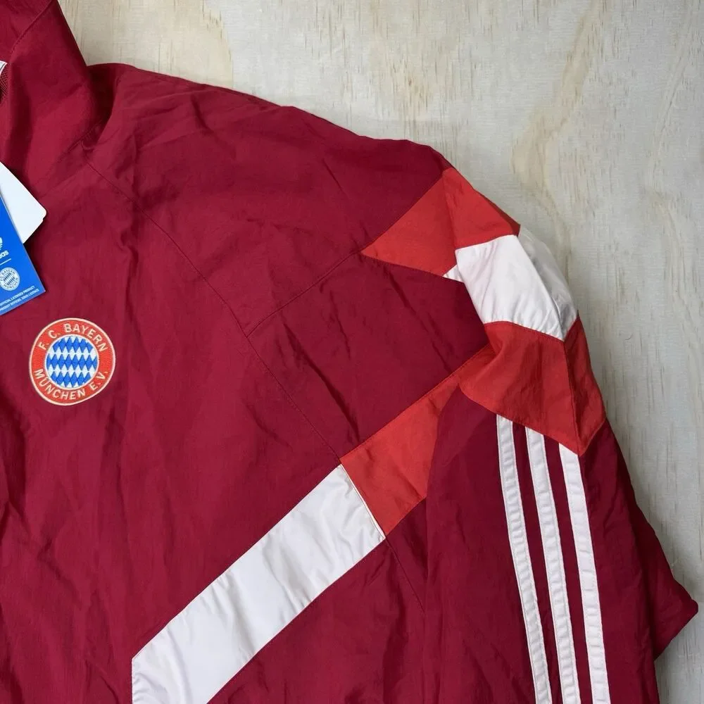 NEW FC Bayern Munich adidas Originals Track Top Jacket Red 2XL